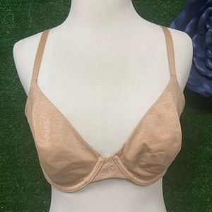 Victoria Secret unlined semi Demi tan bra size 32DD